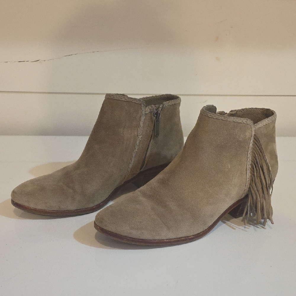 Women's Sam Edelman Paige suede fringe booties 7.5